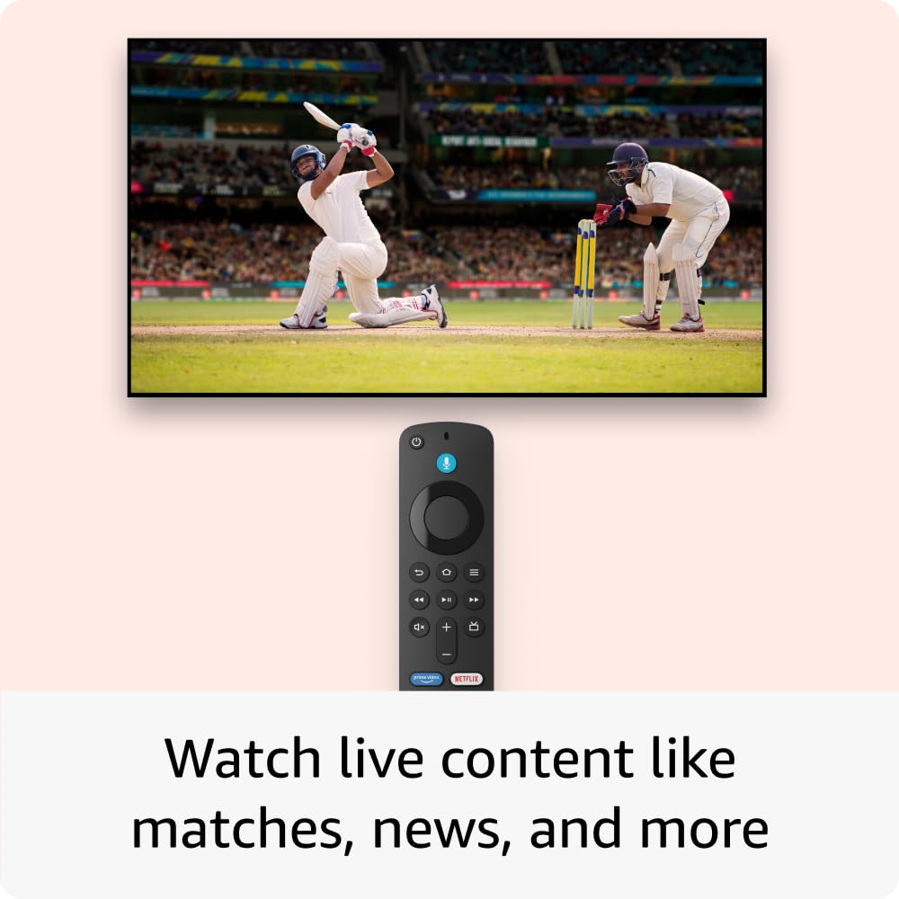 Amazon Fire TV Stick 4K Plus (newest model), Cinematic 4K streaming with HDR10+, smart voice search with Alexa+ Wi-Fi 6, Dolby Vision/Atmos