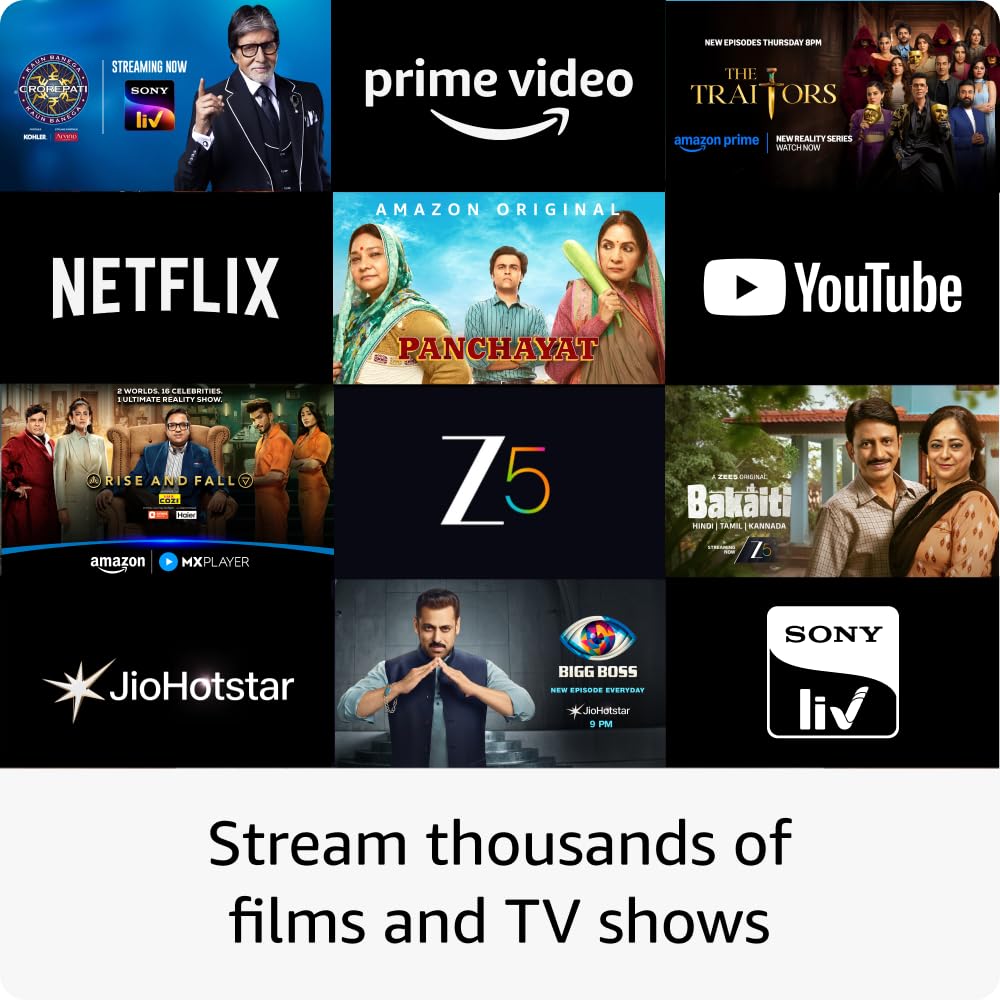 Amazon Fire TV Stick 4K Plus (newest model), Cinematic 4K streaming with HDR10+, smart voice search with Alexa+ Wi-Fi 6, Dolby Vision/Atmos