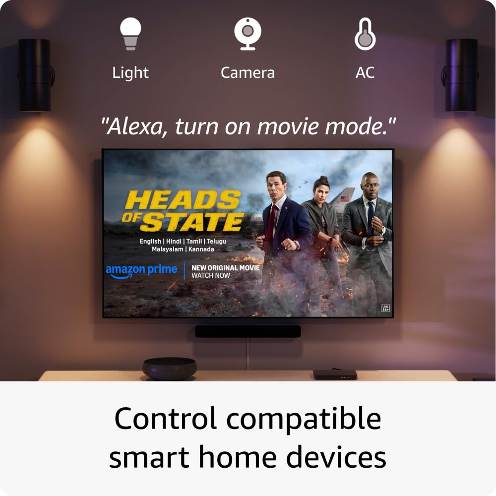 Amazon Fire TV Stick 4K Plus (newest model), Cinematic 4K streaming with HDR10+, smart voice search with Alexa+ Wi-Fi 6, Dolby Vision/Atmos