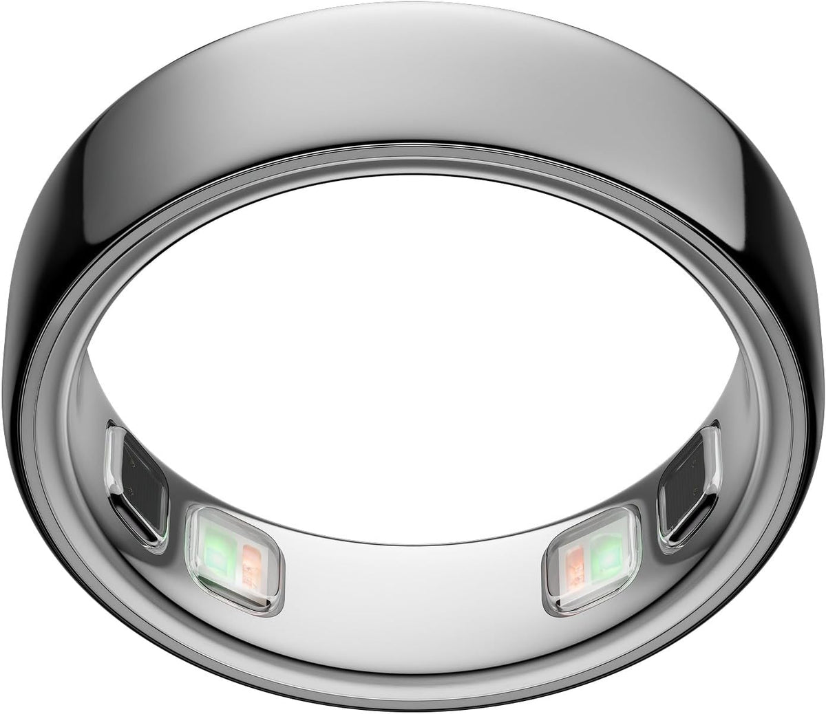 Oura Ring 5 Smart Wearable - Silver - Size 8 - Fitness & Sleep Tracker