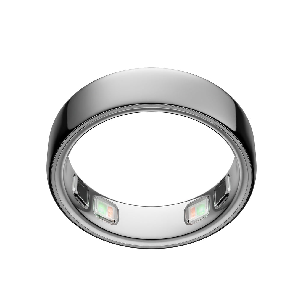 Oura Ring 5 Smart Wearable - Silver - Size 8 - Fitness & Sleep Tracker