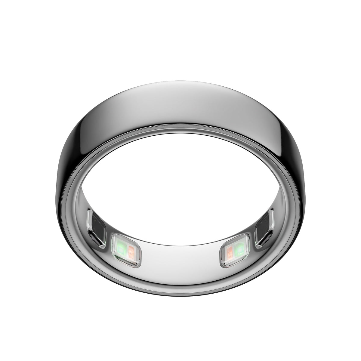 Oura Ring 5 Smart Wearable - Silver - Size 8 - Fitness & Sleep Tracker