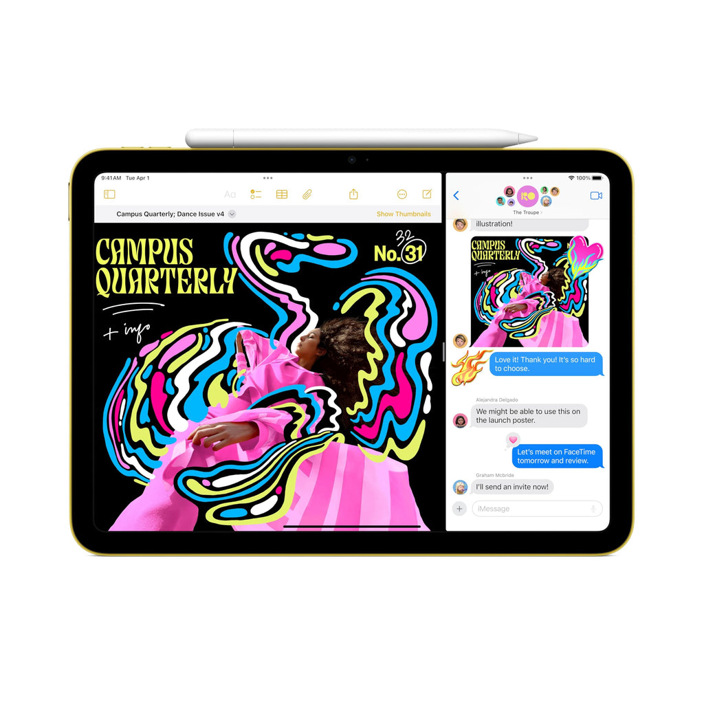 Apple iPad 11-inch: A16 chip, 11-inch Model, Liquid Retina Display, 512GB, Wi-Fi 6, 12MP Front/12MP Back Camera, Touch ID, All-Day Battery Life — Silver
