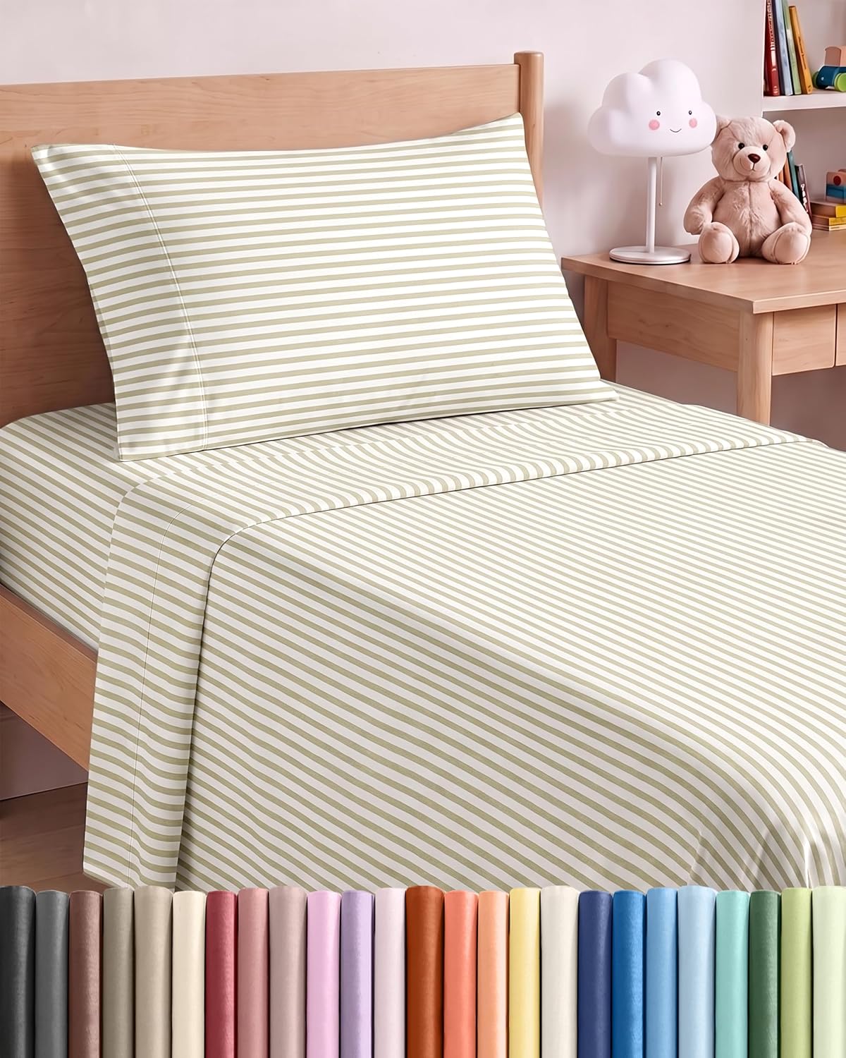 Queen Size 4 Piece Sheet Set - Comfy Breathable & Cooling Sheets - White