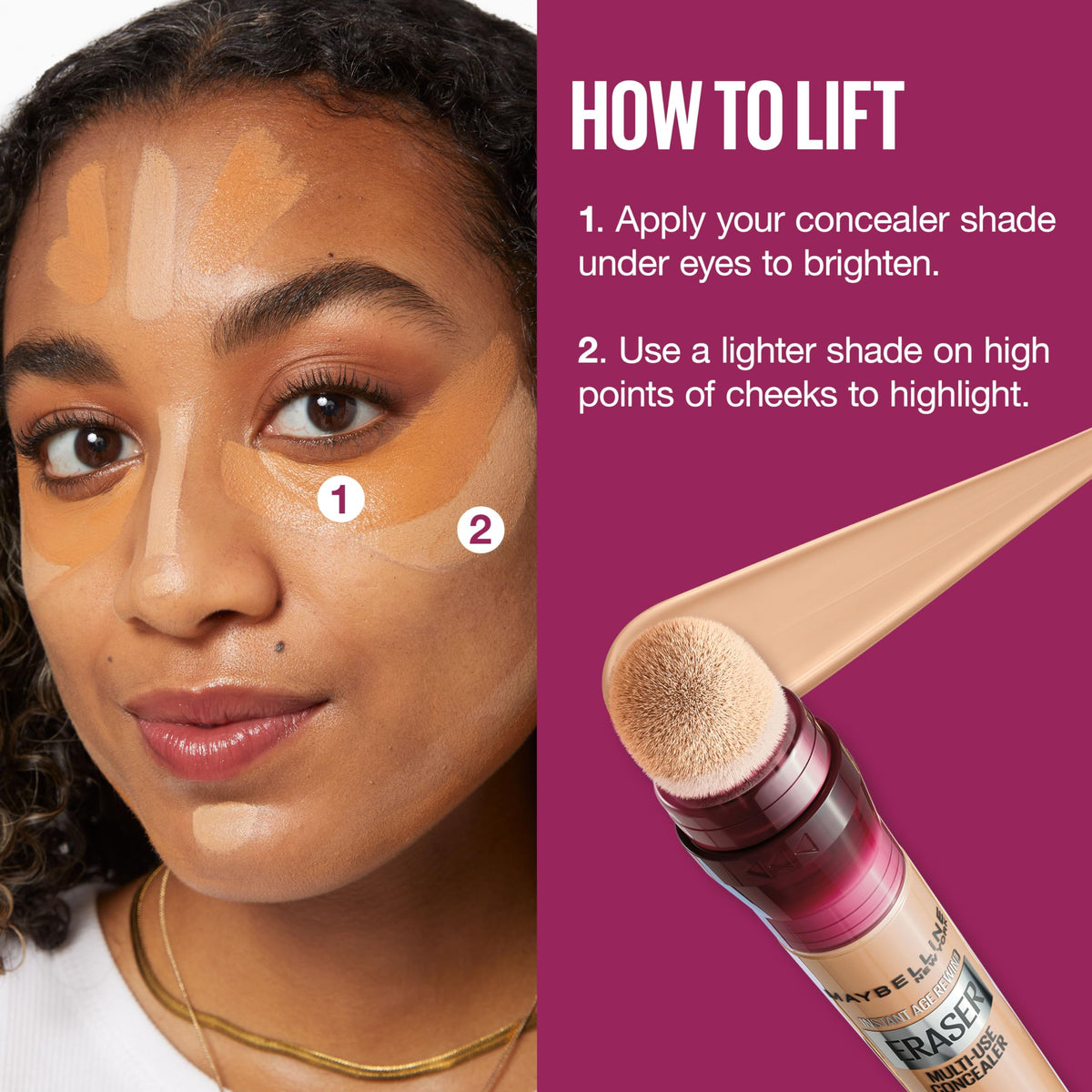 Maybelline Instant Age Rewind Eraser Dark Circles Multi-Use Concealer, 110