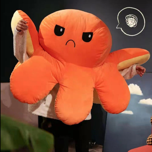 MoodFlip Reversible Octopus Plush