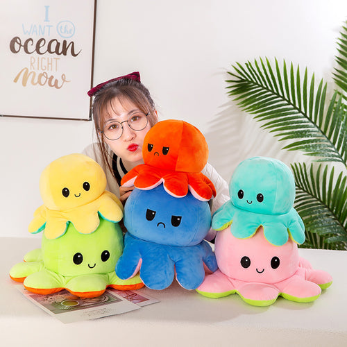 MoodFlip Reversible Octopus Plush